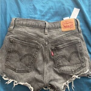 Levi's Women's Charcoal Jean Shorts